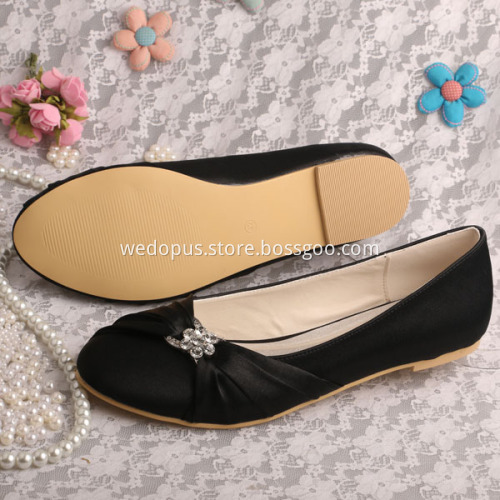 Purple Bridal Shoes Flats Closed Toe